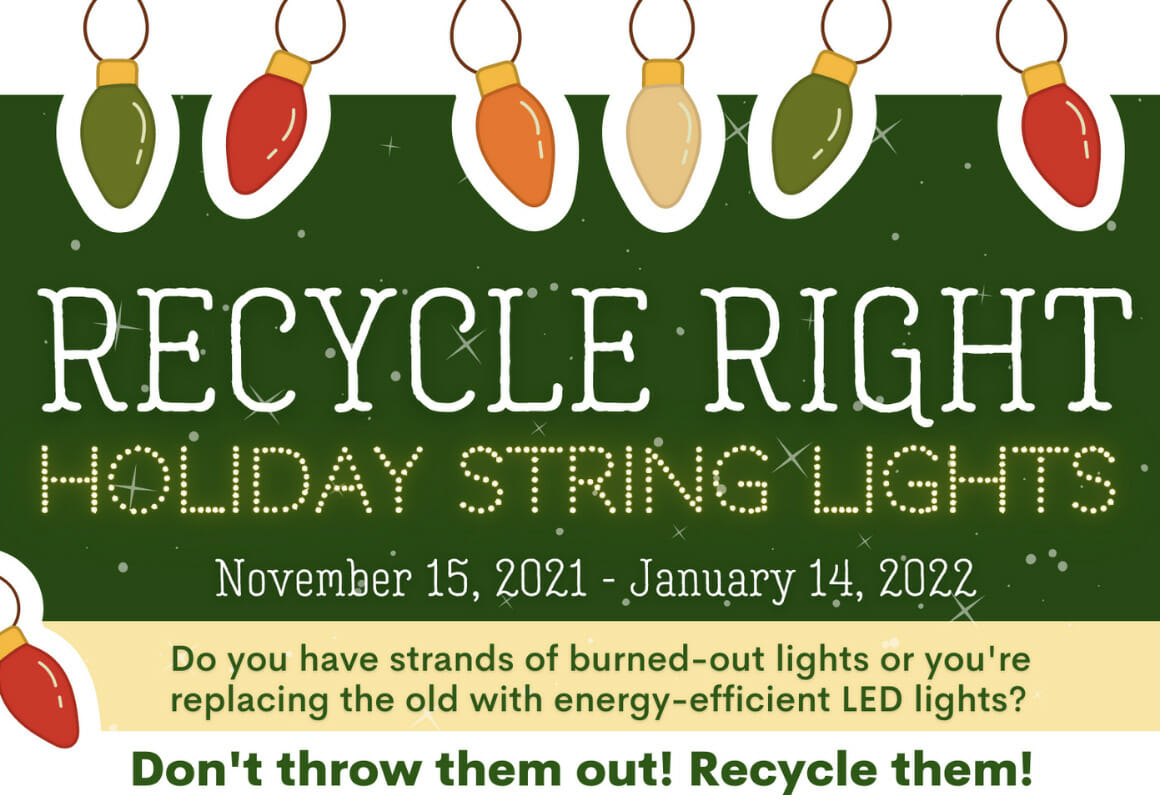 Recycle Your Holiday String Lights! Delaware County District Library