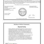 2025 Bureau of Workmans Compensation Certificate